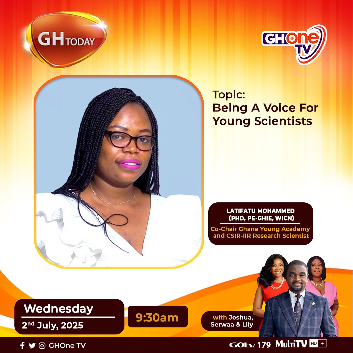 Co-Chair of the Ghana Young Academy featured on Gh-One
