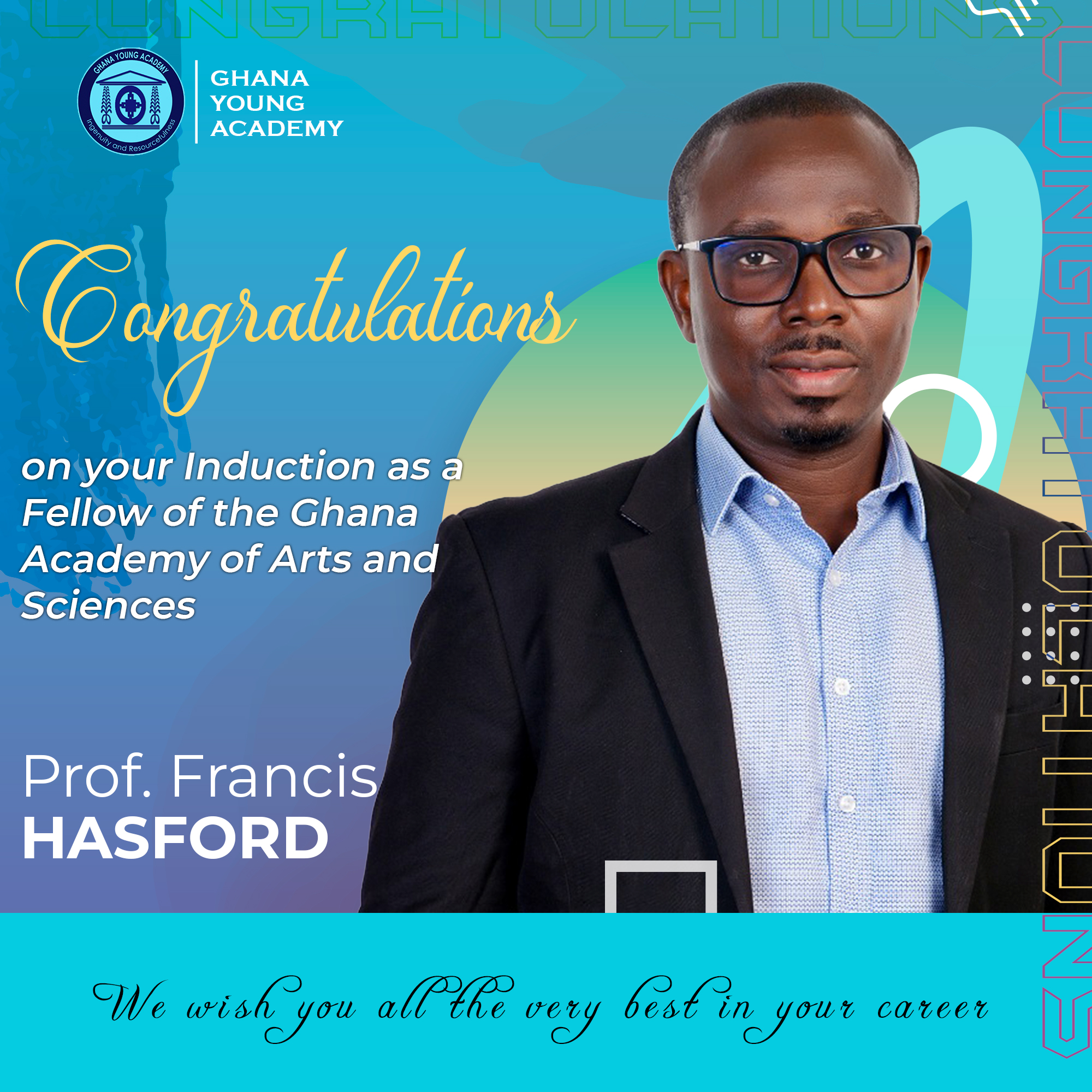 GhYA Represents at GAAS Induction of Prof. Francis Hasford